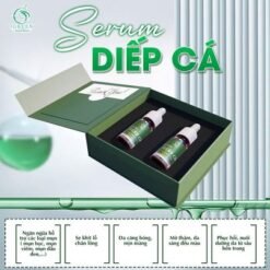 serum trị mụn diếp cá igreen trị mụn, trị thâm, không gây bong tróc, dị ứng mẩn ngứa, dành cho mọi loại da, da dầu, mẹ bầu, em bé đều sử dụng được.