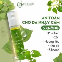 sữa rửa mặt diếp cá igreen sạch khuẩn bã nhờn dịu nhẹ giảm sưng giúp da mềm mịn se khít lỗ chân lông