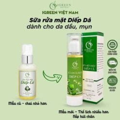 sữa rửa mặt diếp cá igreen sạch khuẩn bã nhờn dịu nhẹ giảm sưng giúp da mềm mịn se khít lỗ chân lông