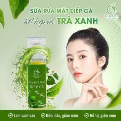 sữa rửa mặt diếp cá igreen sạch khuẩn bã nhờn dịu nhẹ giảm sưng giúp da mềm mịn se khít lỗ chân lông