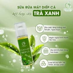 sữa rửa mặt diếp cá igreen sạch khuẩn bã nhờn dịu nhẹ giảm sưng giúp da mềm mịn se khít lỗ chân lông