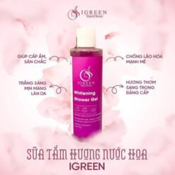 sữa tắm hương nước hoa igreen - giúp da trắng sáng căng bóng, mềm mịn