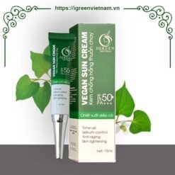 Kem chống nắng thuần chay Igreen 60ml - SPF50+ Bảo vệ da trước UVA UVB